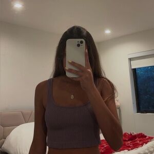 Target Lavender Ribbed Tank Top